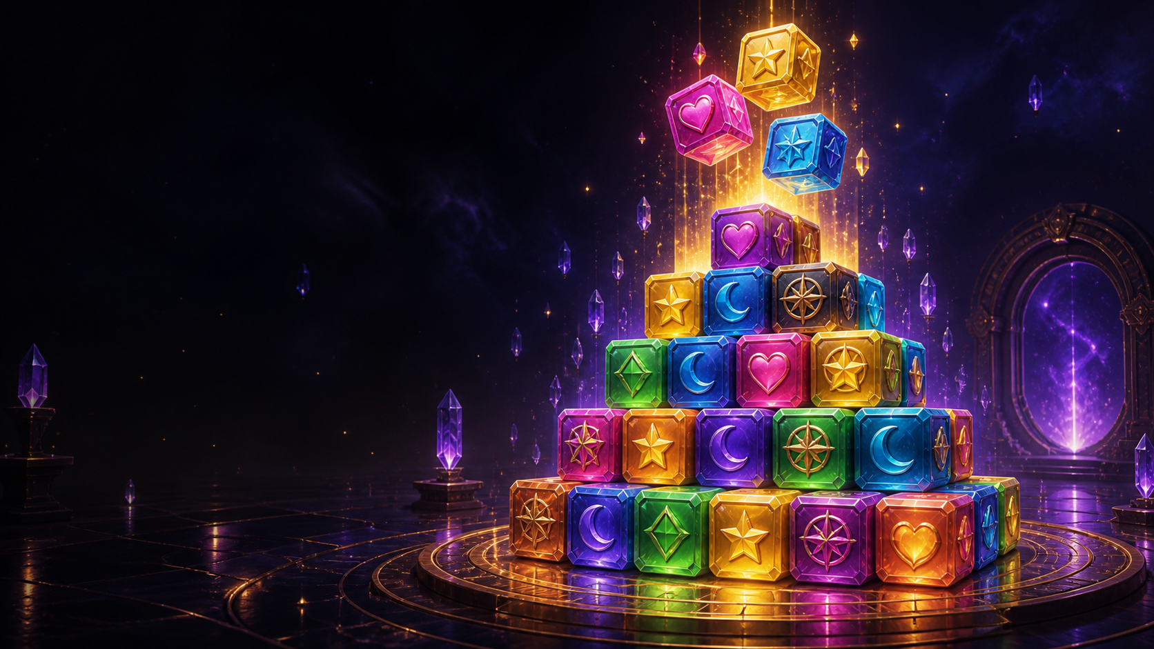 Colorful magical BlockFree cube puzzle